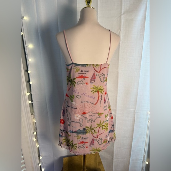 Urban Outfitters Pink Tropical Mini Dress - Picture 2 of 10